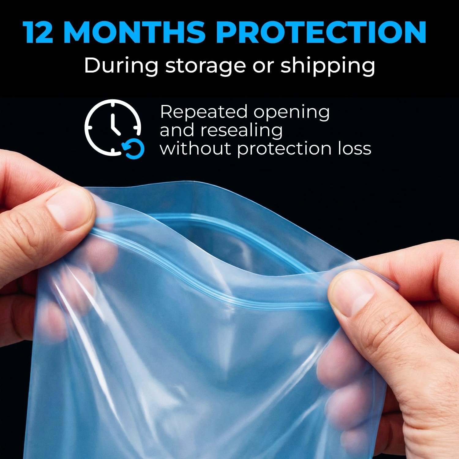 Detalle de VCI Reclosable Poly Bags, 6" x 8