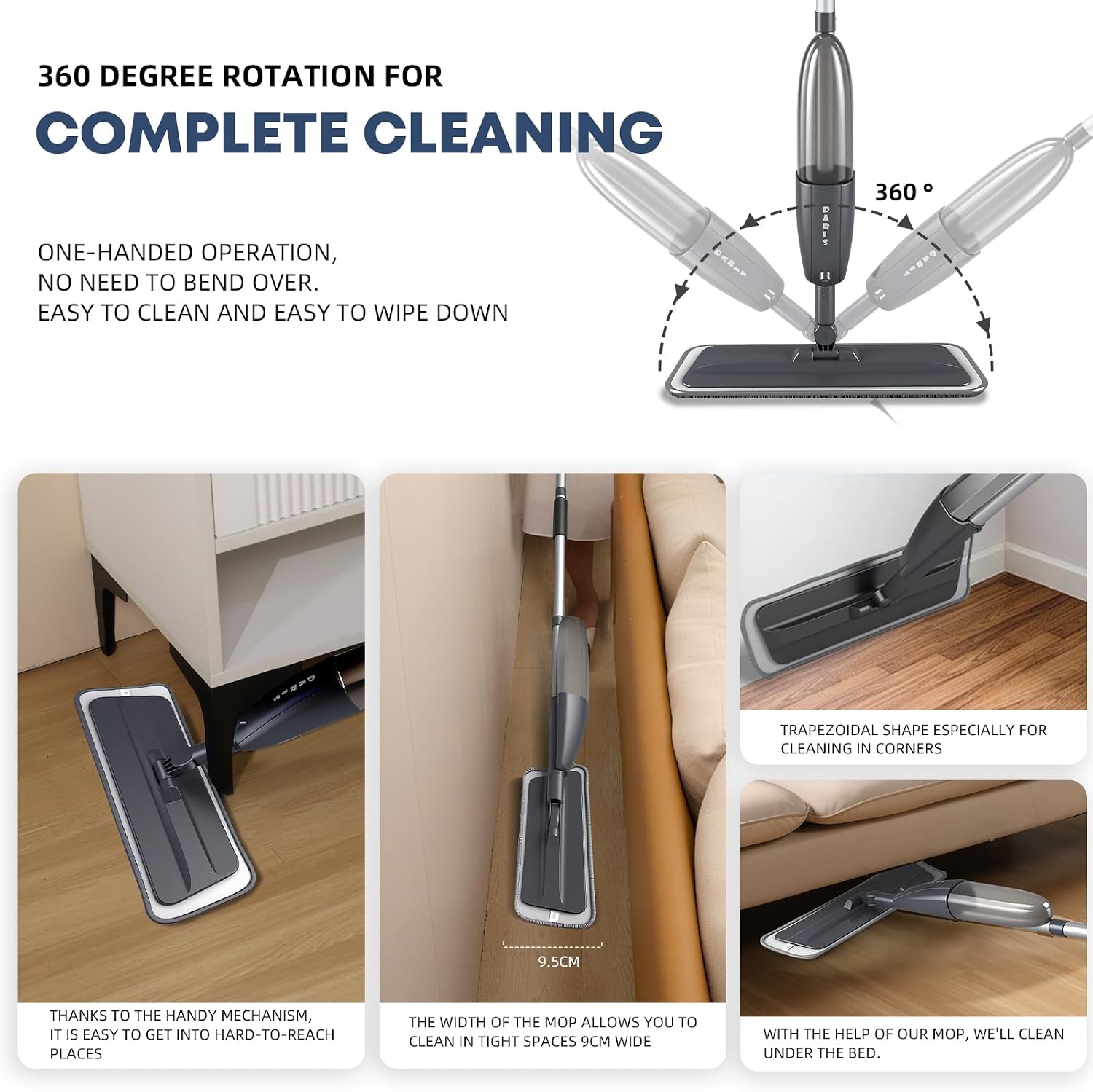 Thumbnail 5 de Microfibre Spray Mop with 360° Rotating Head