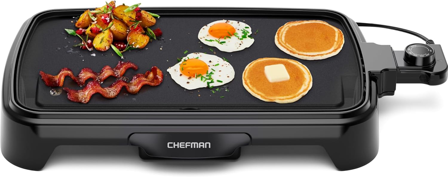 Thumbnail 6 de Chefman XL Electric Griddle 10 x 20 Inch