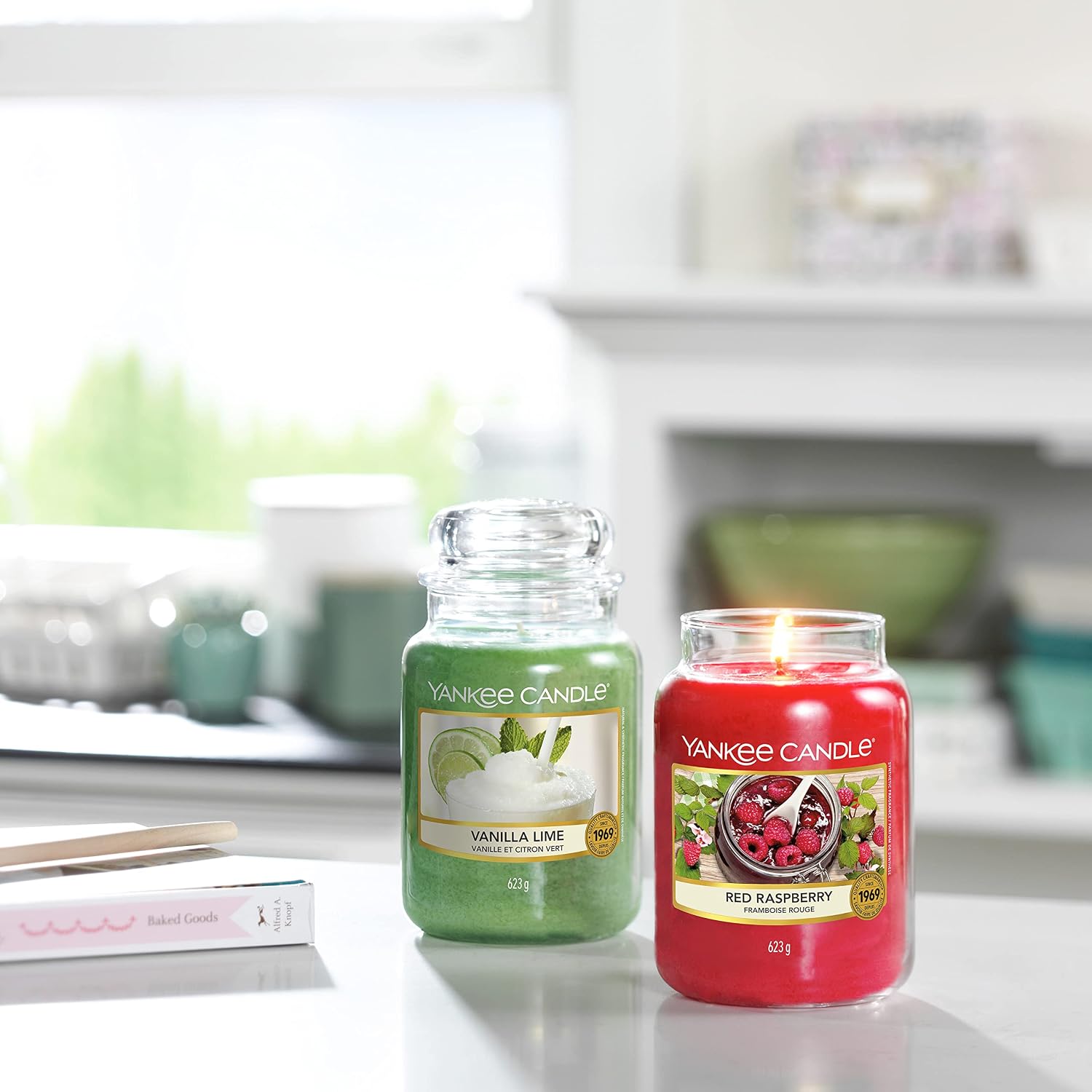 Detalle 2 de Yankee Candle bougie Framboise rouge 623 g 🕯