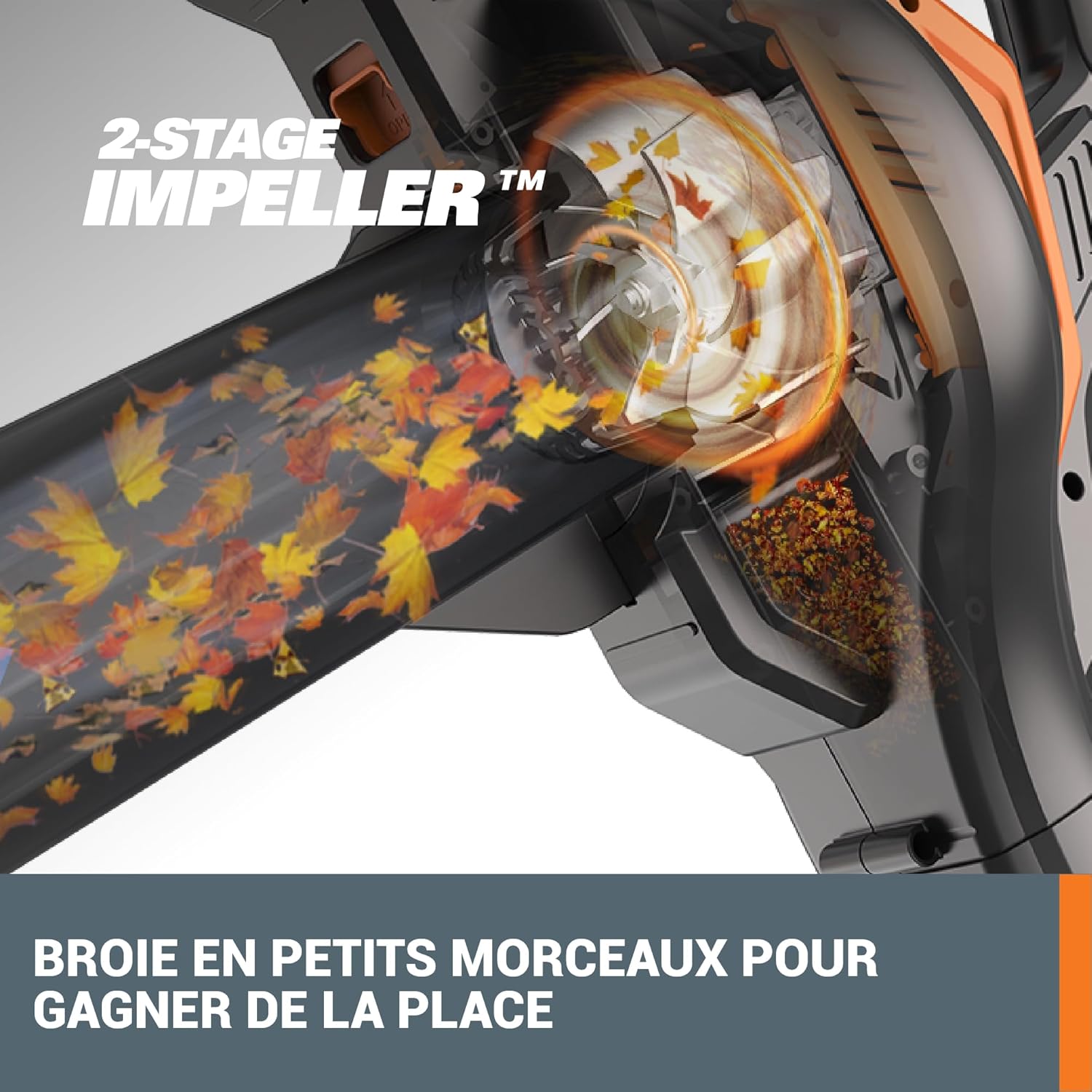 Thumbnail 5 de WORX Aspirateur-Souffleur sans Fil Brushless 40V WG583E.9 — 2 en 1, livré sans batterie ni chargeur