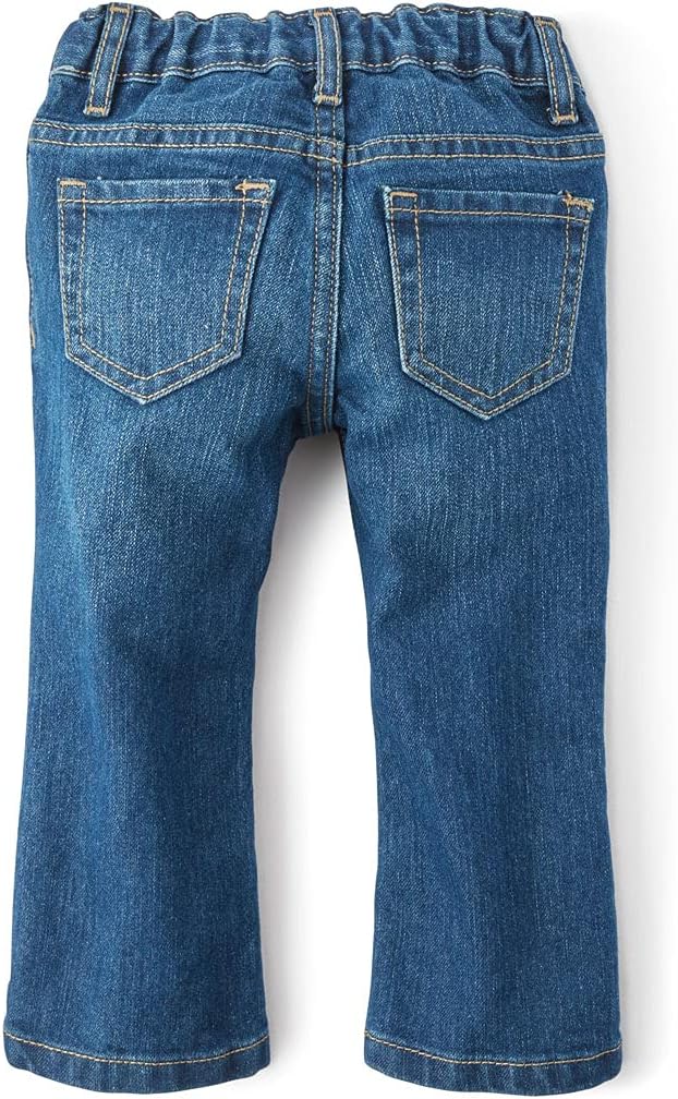 Detalle 2 de The Children's Place 3019856 Baby & Toddler Girls' Bootcut Jeans, Stretch Cotton Blend