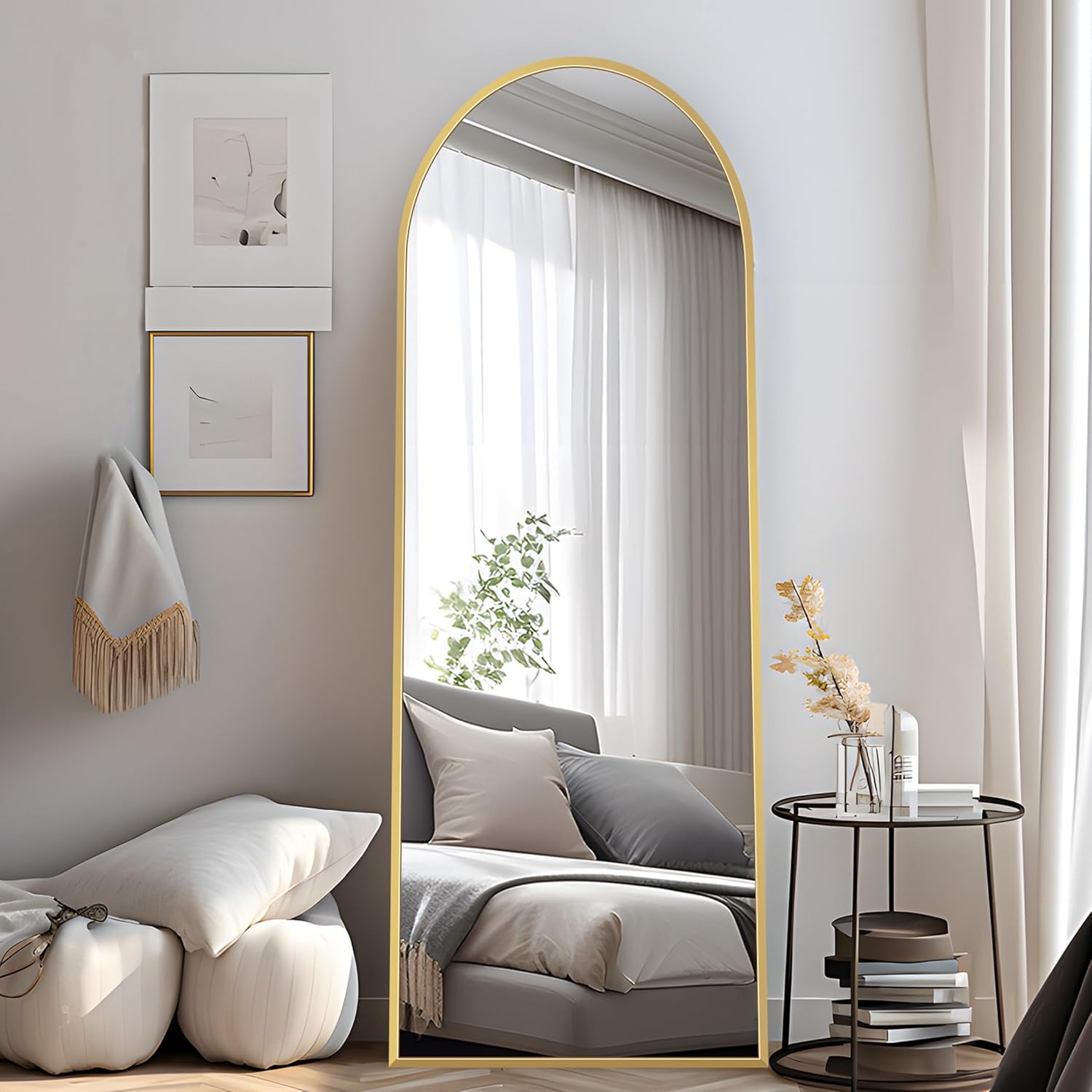 COFENY Arch Full Length Mirror 150x40 Gold