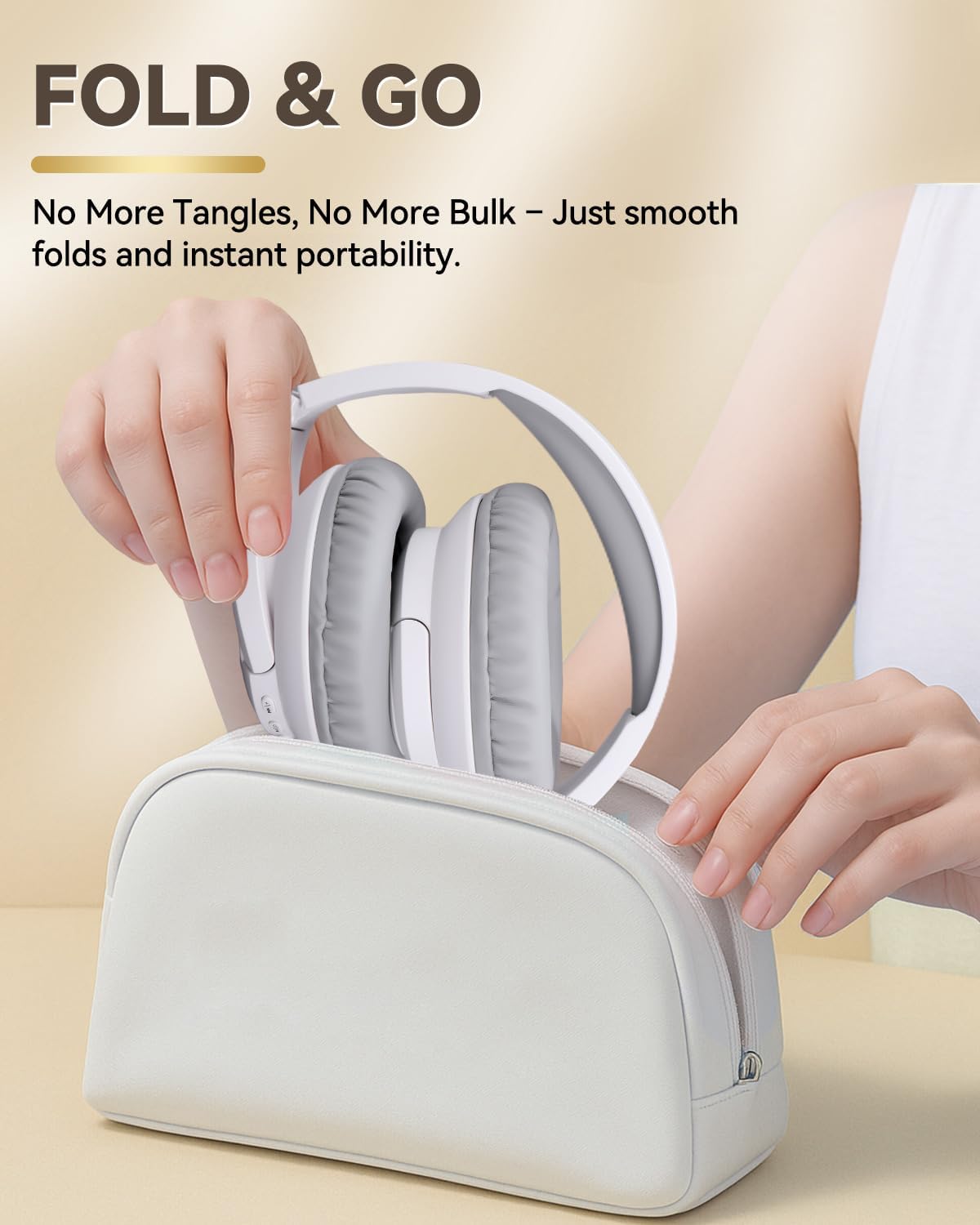 Thumbnail 3 de Grstltd BT06 Wireless Headphones Over Ear with Mic – 5.3 Bluetooth, 25H Battery, Foldable