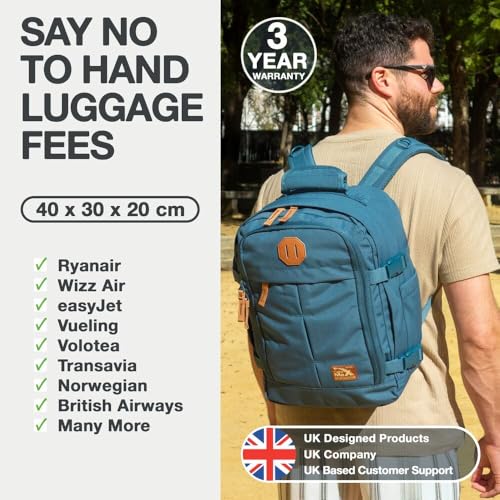 Detalle de Cabin Max Ryanair 40x30x20 Underseat Bag – 24L Travel Backpack