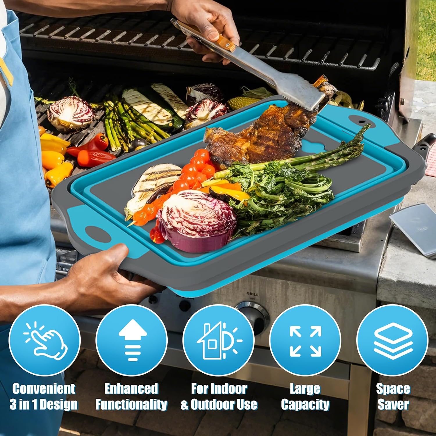 Thumbnail 3 de HI NINGER Collapsible Cutting Board 30mm