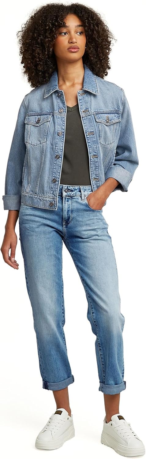 Detalle 2 de G-Star Damen Kate Boyfriend Jeans – lockerer Schnitt, low rise, breites Bein