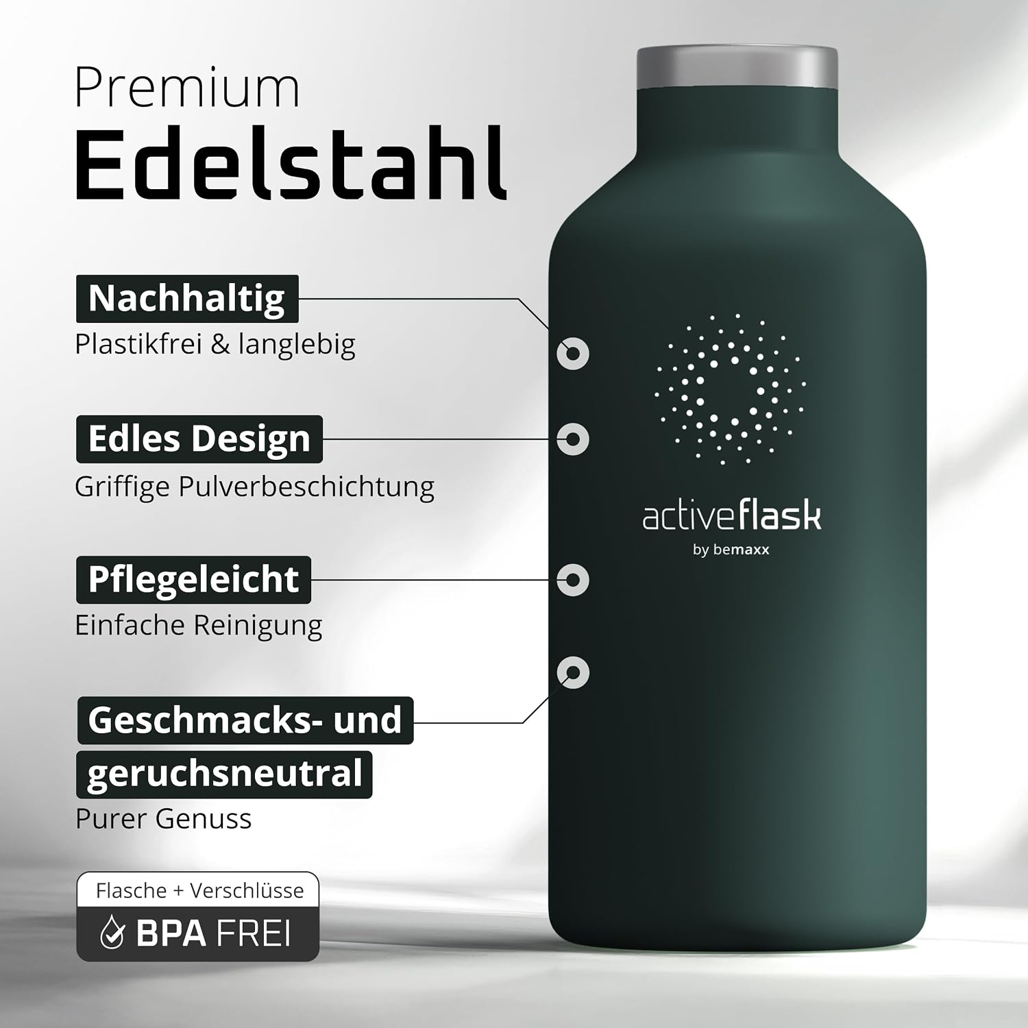 Thumbnail 2 de Trinkflasche Edelstahl 950 ml mit Infuser 🚰