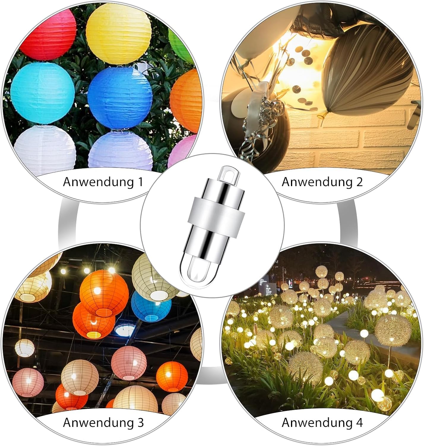 Thumbnail 6 de HOSPAOP WCL-Q9 mini-ledballonlampjes, 40 stuks, warmwit en waterdicht