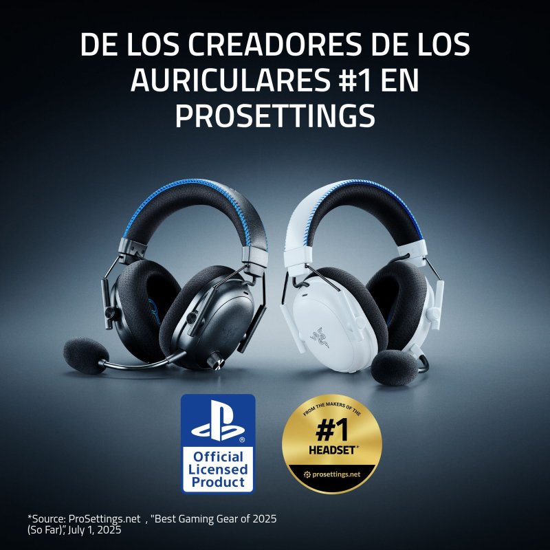 Detalle 2 de Razer BlackShark V3 Pro for PlayStation inalámbricos con cancelación de ruido: análisis y guía de compra
