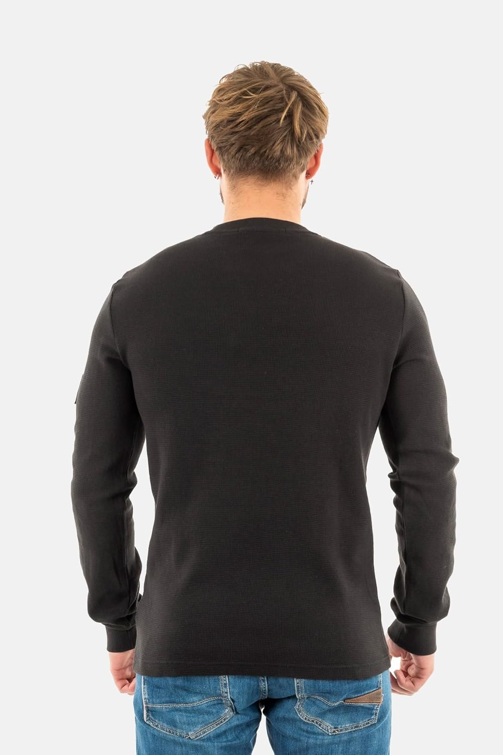 Thumbnail 4 de Calvin Klein T-Shirt manches longues homme Badge Waffle basique