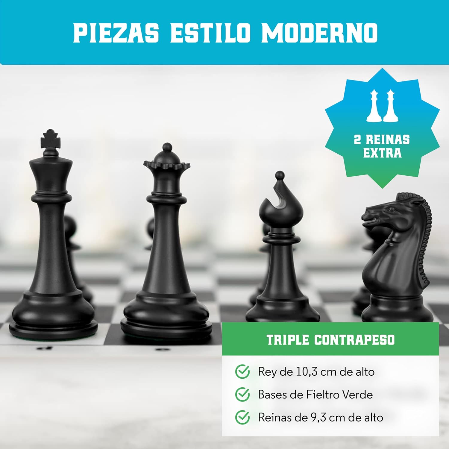 Thumbnail 5 de Chess Geeks Best Chess Set Ever Tournament 50 cm