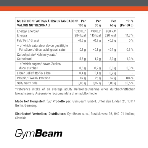 Thumbnail 8 de GymBeam Proteine Isolate della Soia – Polvere Vegane (1000 g, Vaniglia) per crescita muscolare