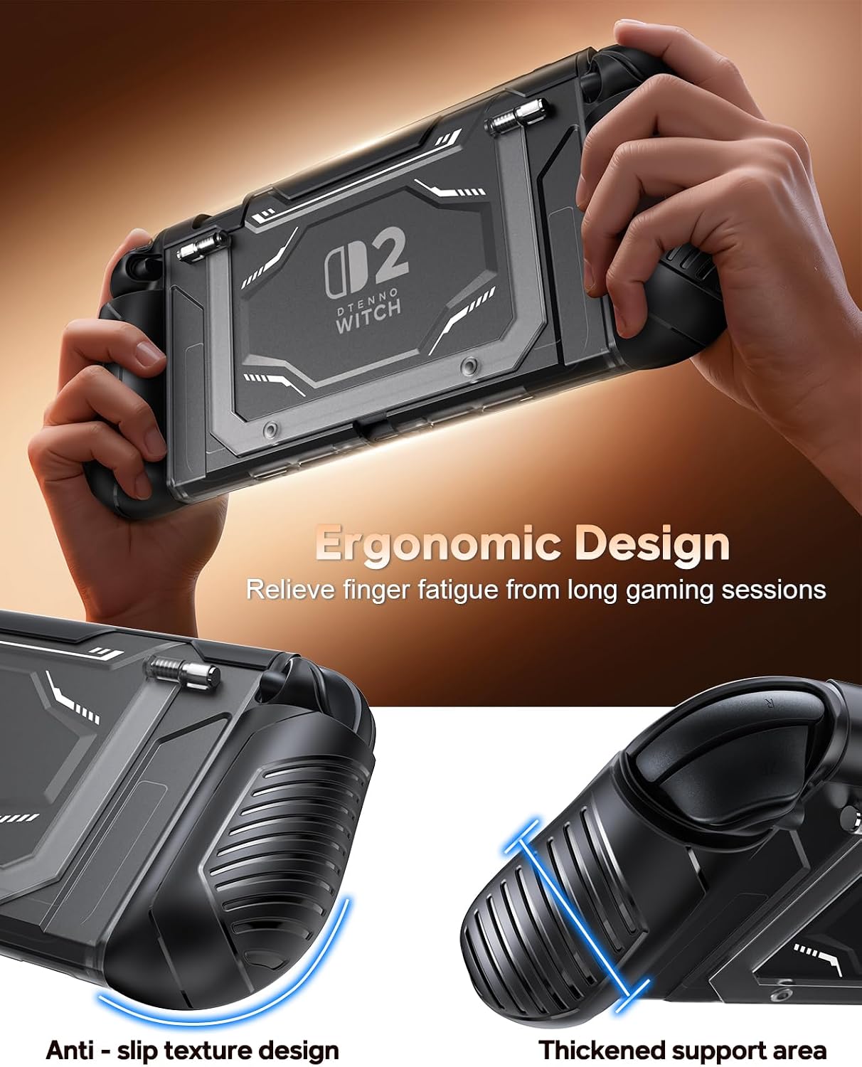 Thumbnail 3 de FYOUNG Dockable Protective Case for Nintendo Switch 2 with Hard PC Front Cover and Adjustable Kickstand