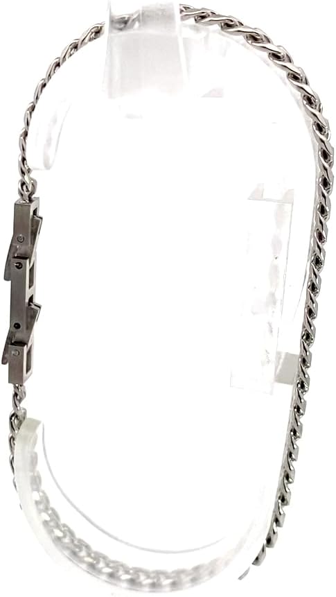 Detalle 2 de 10:10 Bracciale Uomo Catena Cubana Grumetta in Acciaio Inox con Finitura PVD