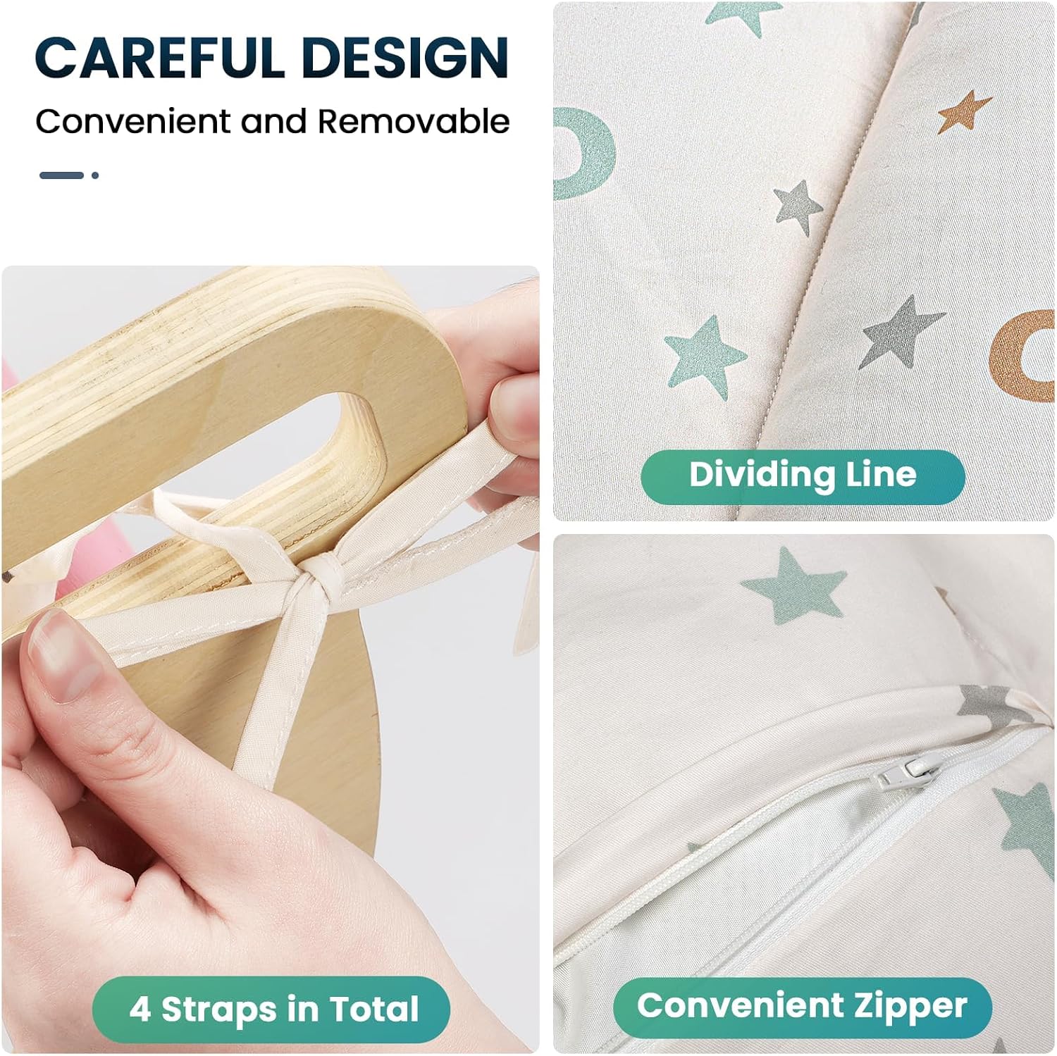 Thumbnail 6 de BlueWood GTD01 Climbing Arch Cushion, Cotton Cover and Non-Slip Straps