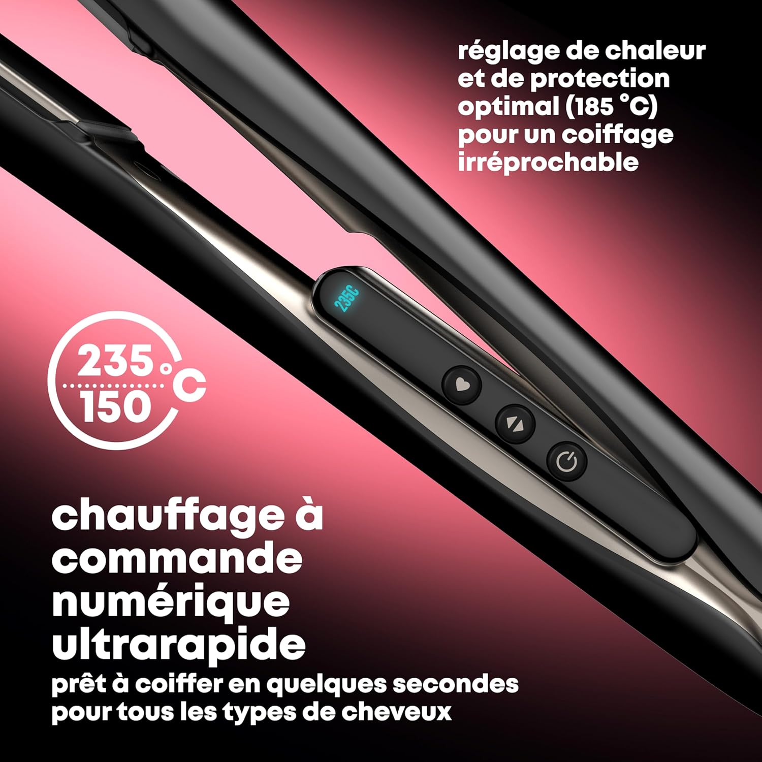 Thumbnail 4 de REVAMP Enigma Radiance — Lisseur Ionique à Plaques Extra-Larges 45 mm
