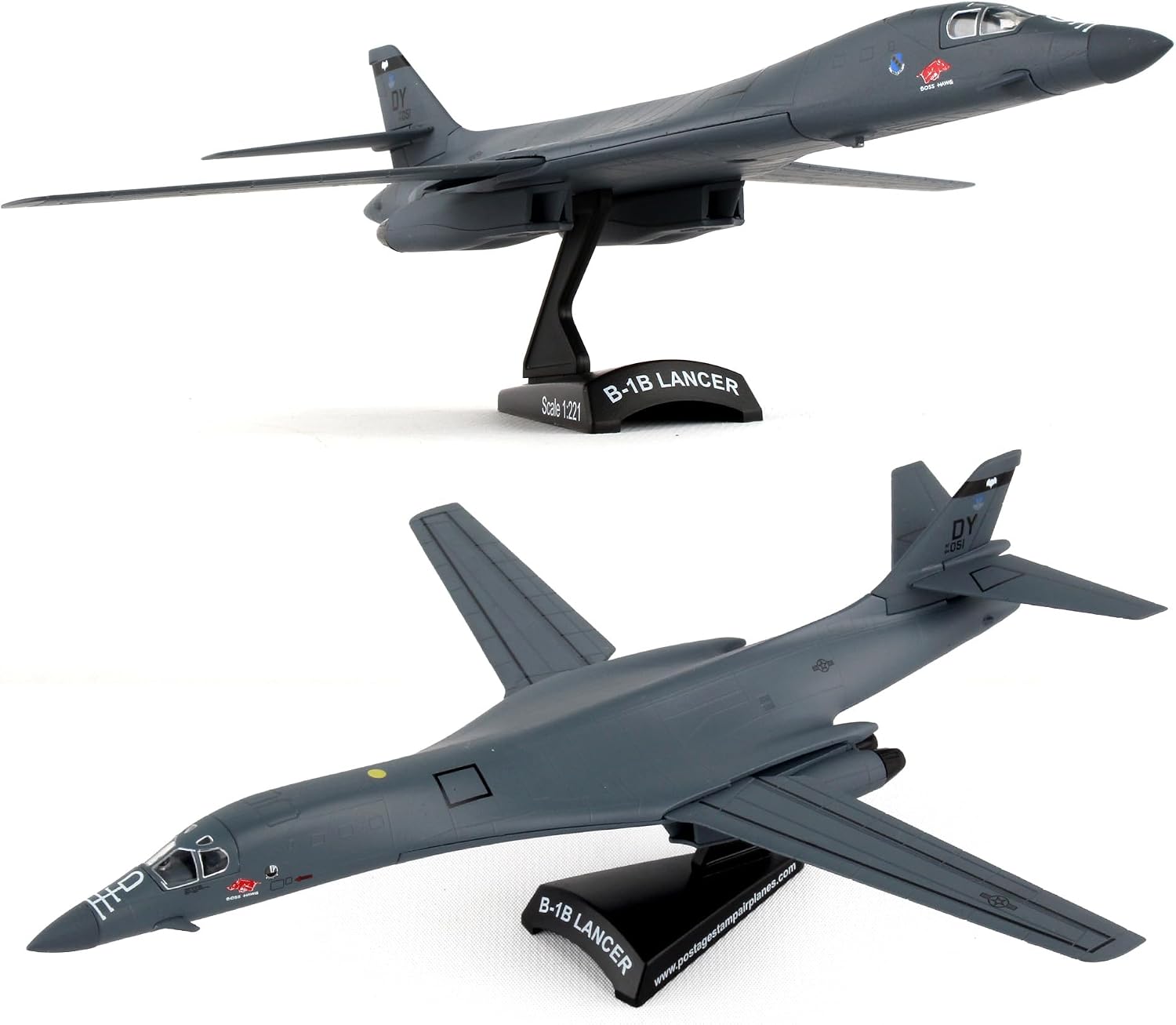 Detalle de POSTAGE STAMP B-1B ランサー 1/221スケール ダイキャスト製可動翼モデル PS54042