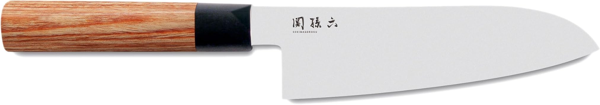 Detalle de KAI Seki Magoroku Redwood Cuchillo Santoku 17 cm 🍴