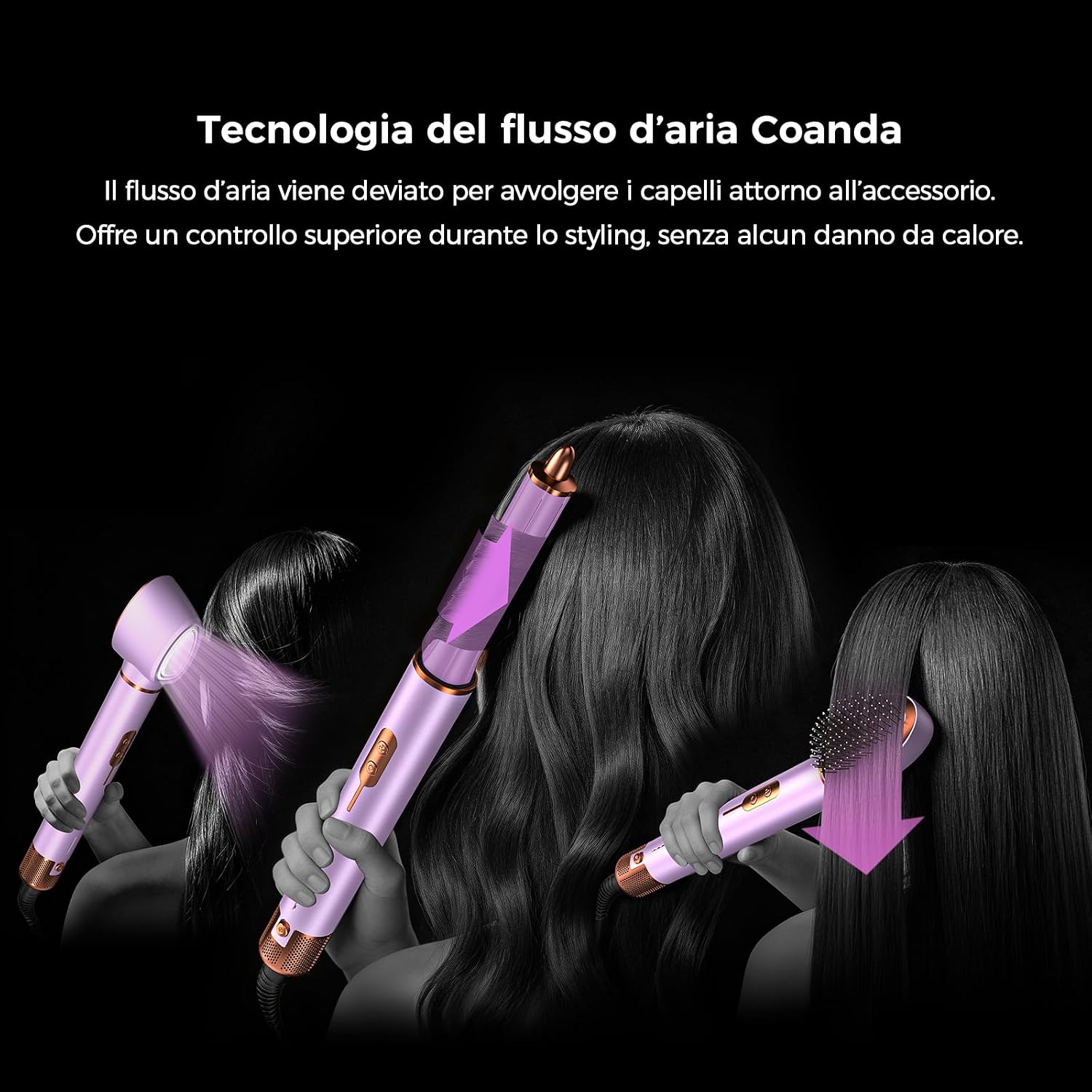Detalle de Cwexi Air Styler 7 in 1: kit completo per styling rapido e versatile