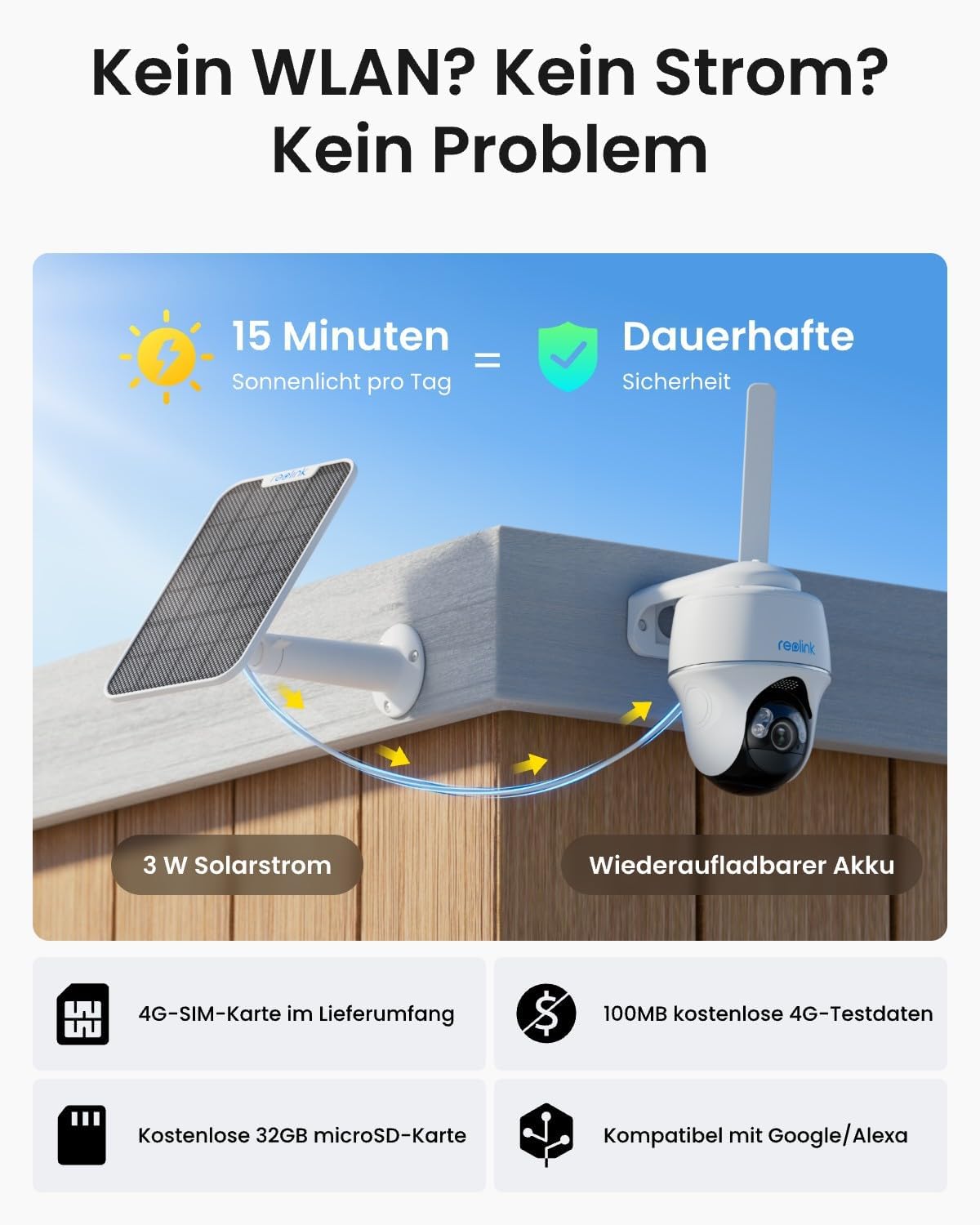 Detalle 2 de Reolink 3G/4G LTE Überwachungskamera
