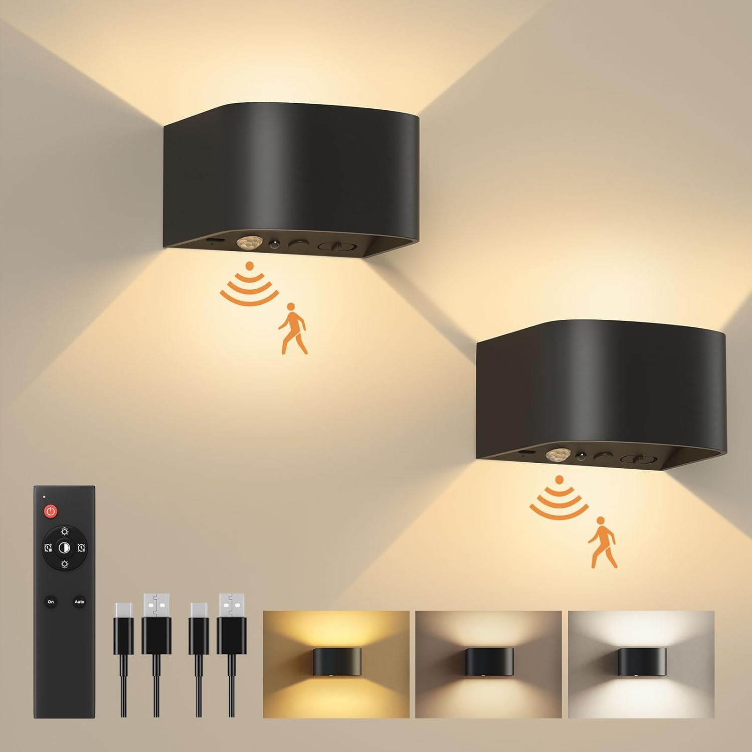 FULEN Wall Lights motion sensor 5000mAh 🔆