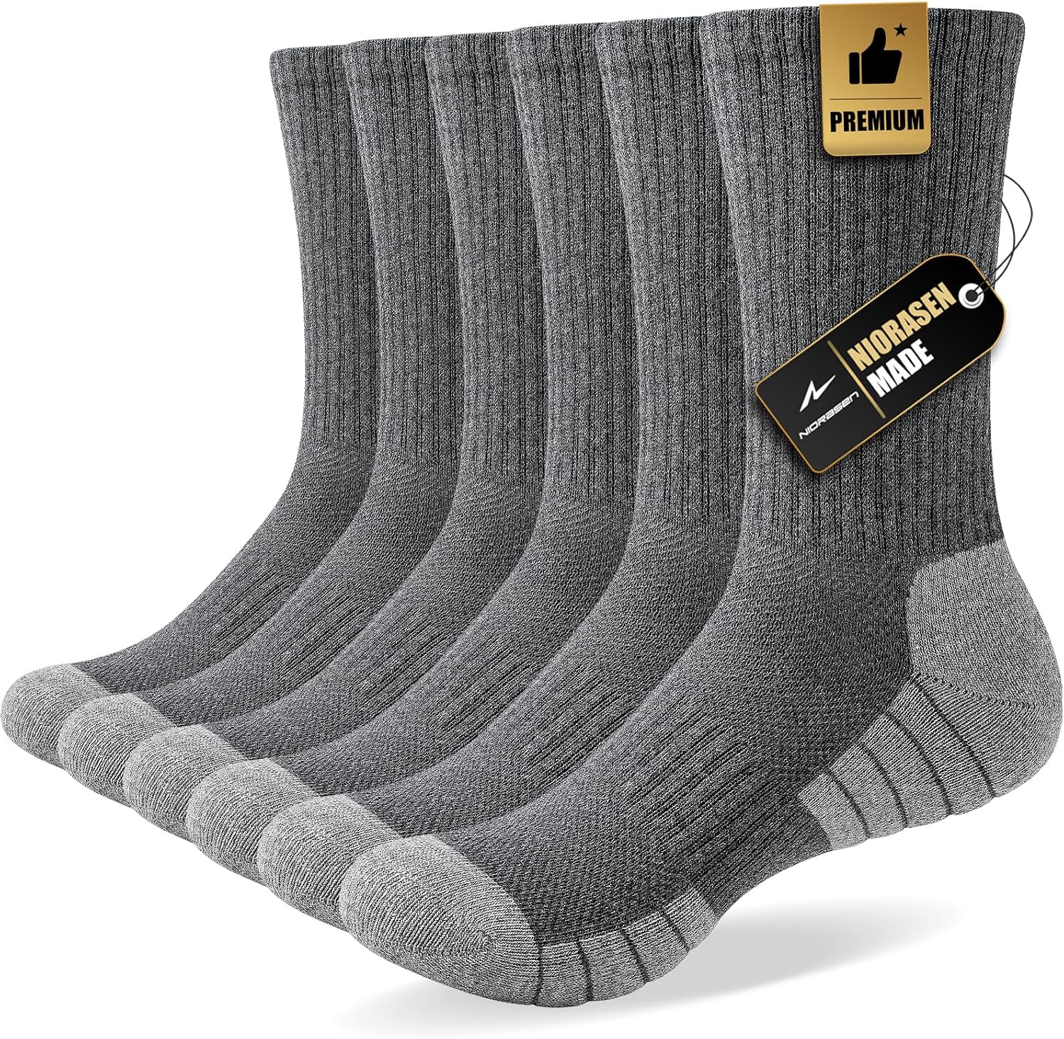 Detalle de Niorasen Socken Wandersocken 6 Paar