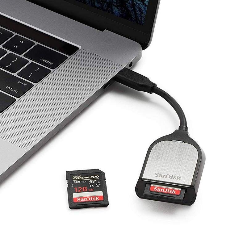 Detalle 2 de SanDisk Extreme PRO SD UHS-II USB-C: lector rápido para flujos de trabajo profesionales