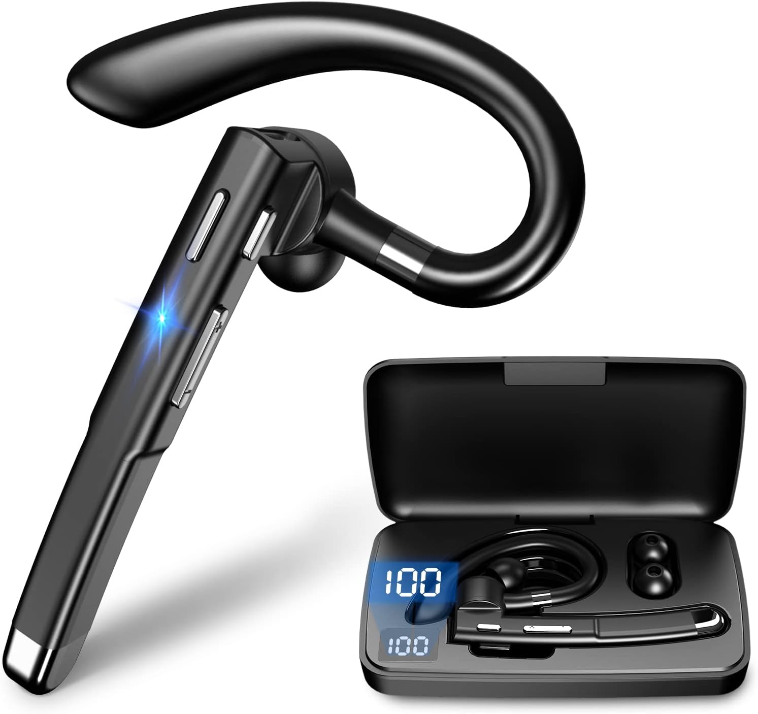 Detalle de Unknown Single Ear Bluetooth 6.1 Headset 120H playback