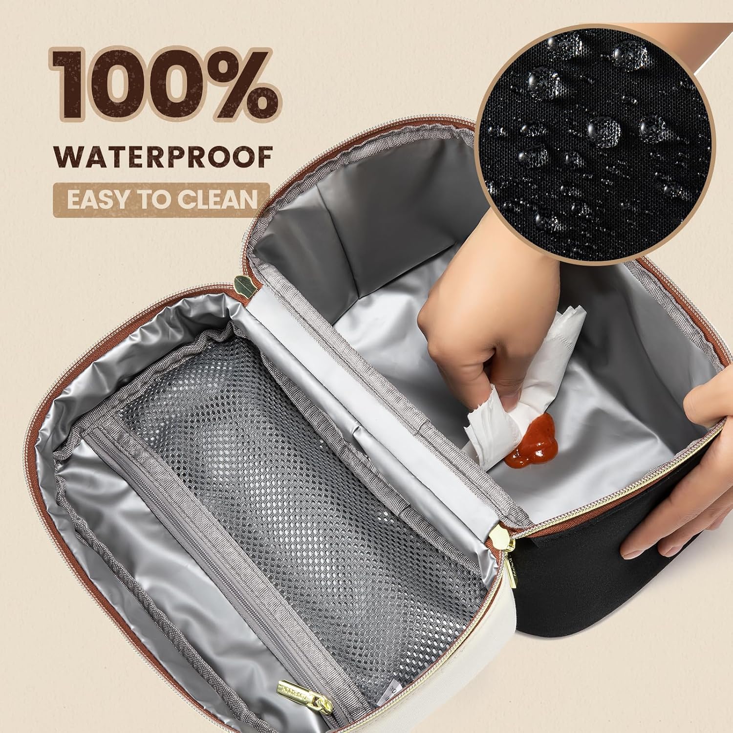 Detalle 1 de LOVEVOOK Insulated Lunch Bag for Women Lunch Tote with Adjustable Strap