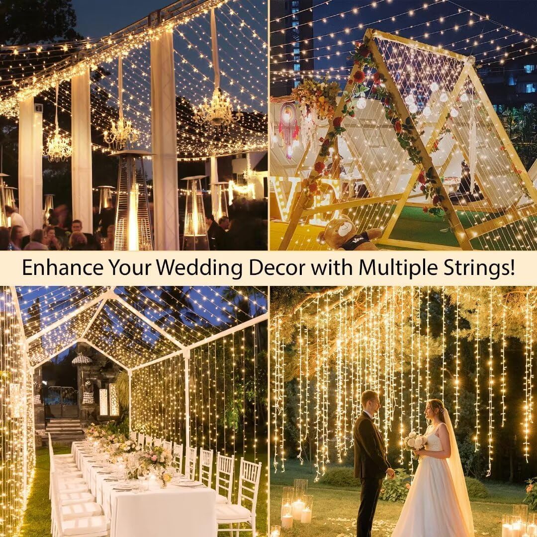 Thumbnail 5 de SUDDUS SD-200STRWW String Lights, 200 Warm White LEDs, Remote and 8 Modes