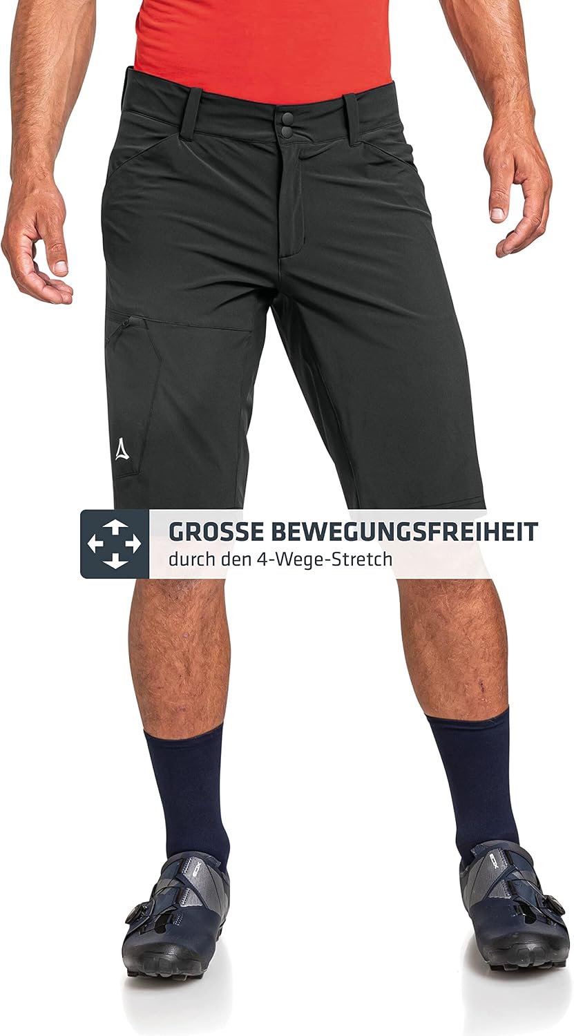 Detalle de Schöffel Short Danube M – Short de vélo homme, 85% nylon / 15% élasthanne, réglable