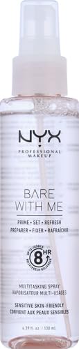 Detalle 2 de NYX Professional Makeup Bare With Me Multitasking Face Primer & Setting Spray (hydrating face mist, up to 8HR wear, vegan)