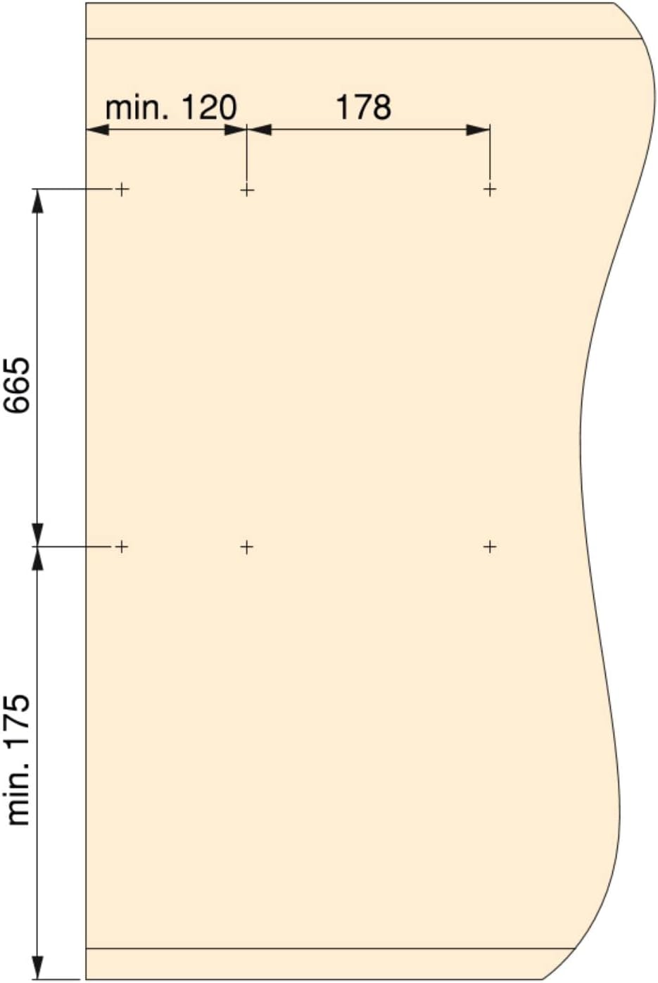Thumbnail 3 de Emuca - Miroir extractible pour l'intérieur de l'armoire, cadre gris pierre, 1000 x 340 mm