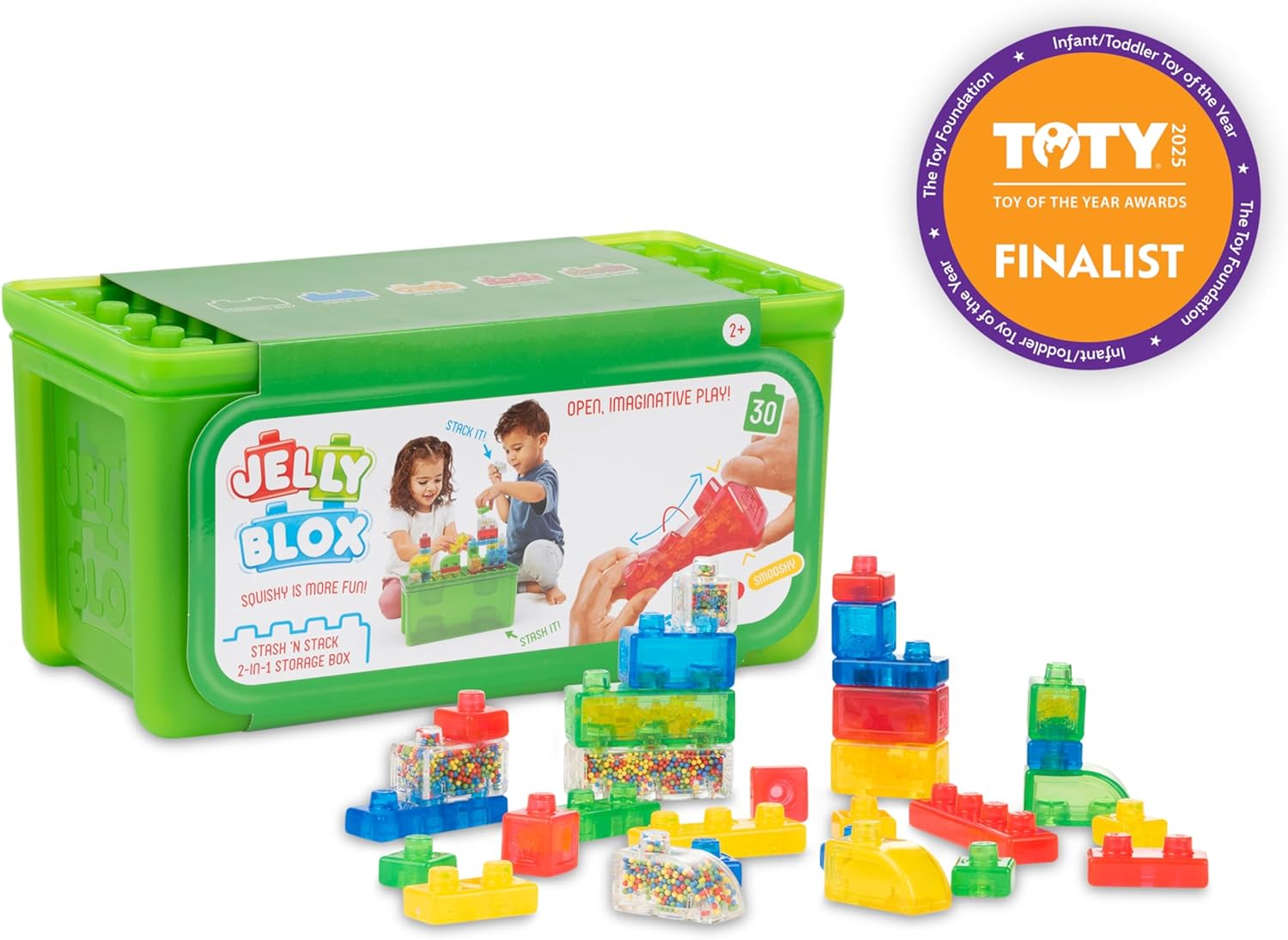 Detalle 2 de Jelly Blox Stash 'N Stack 30 Blocks