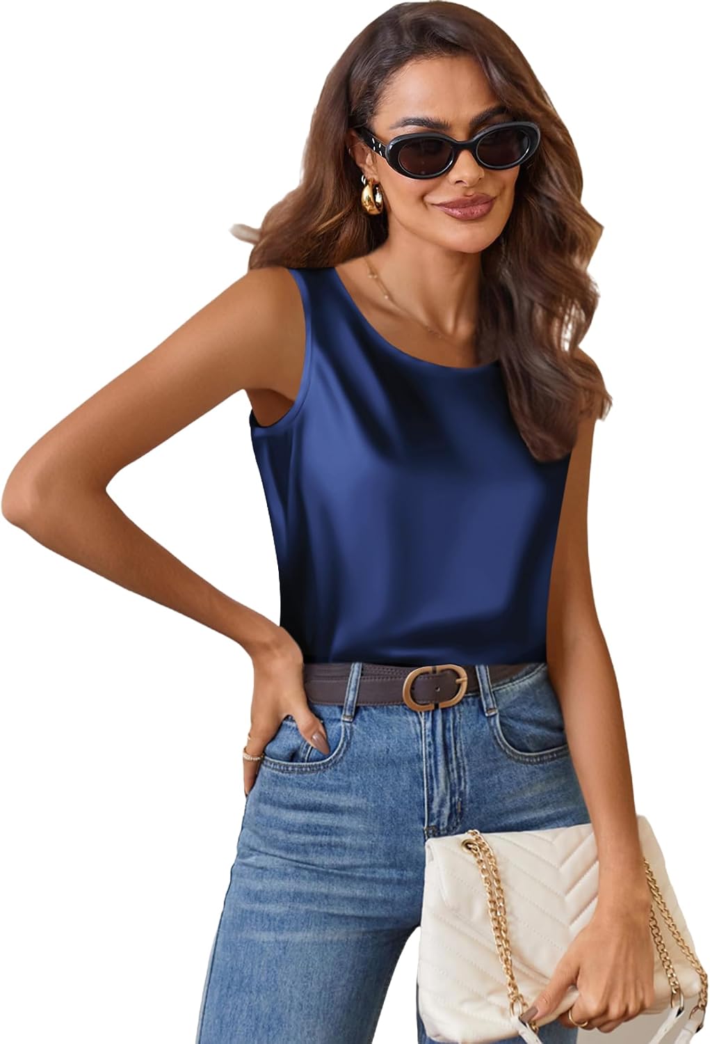 Detalle de Zeagoo Top in Raso Canotta S-XXL