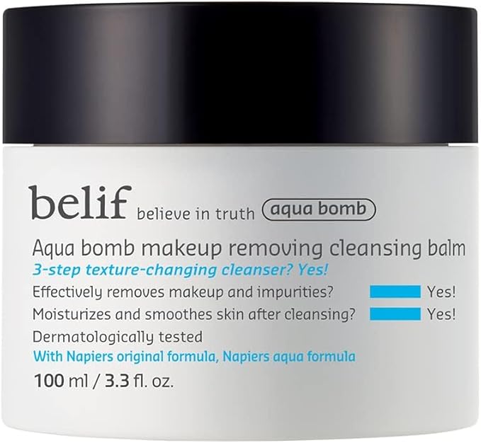 Detalle de belif Aqua Bomb Bálsamo Desmaquillante Hidratante 💧