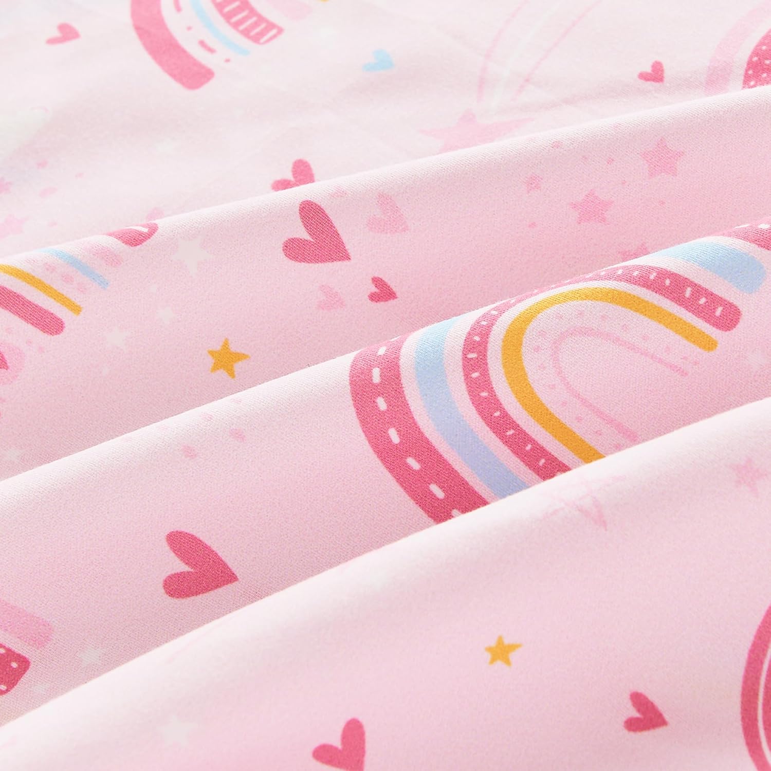 Thumbnail 5 de Mooreeke Twin Bed-in-a-Bag Set, Pink Rainbow Microfibre, 6 Pieces