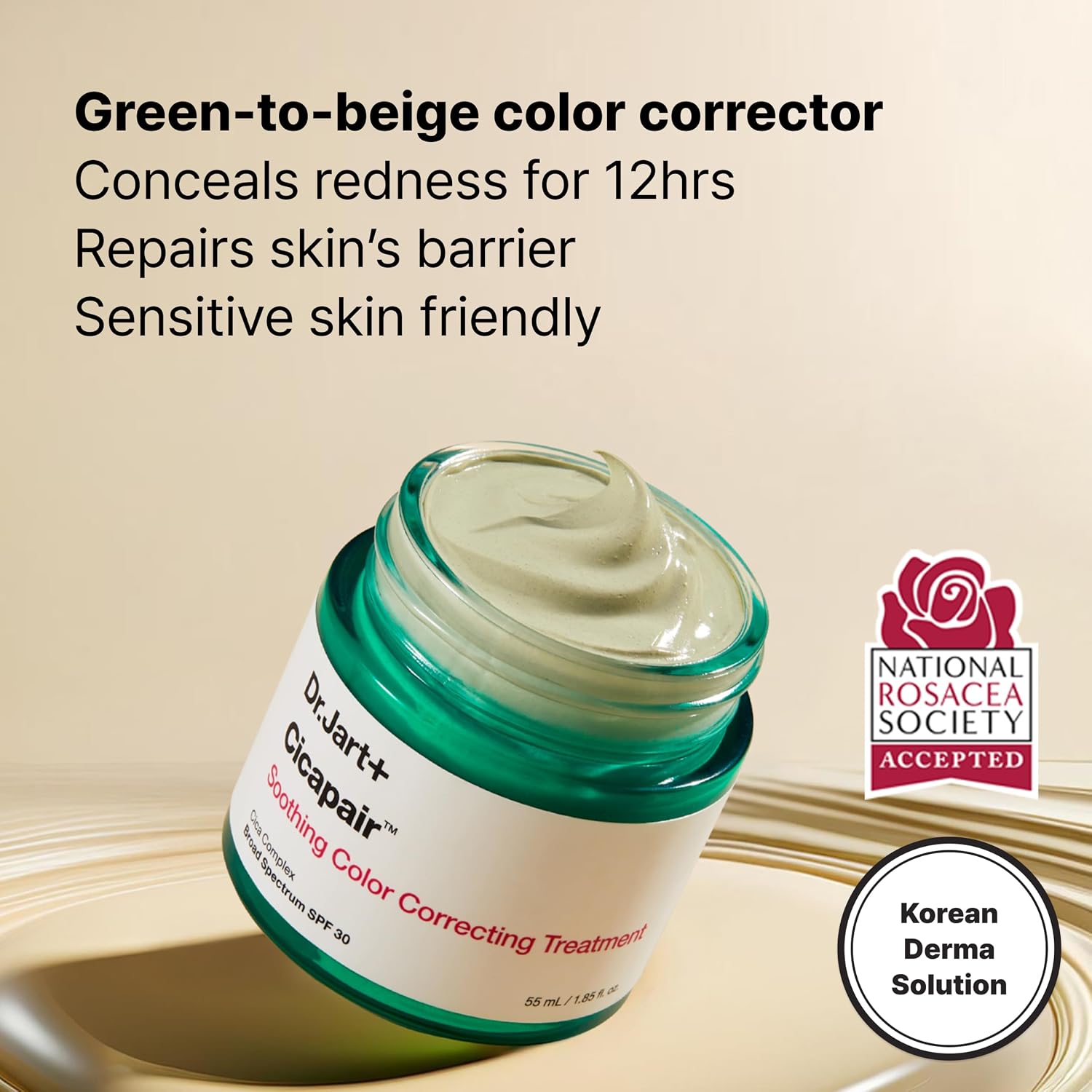 Detalle de Dr. Jart+ Cicapair H0QV018000 Color Correcting Treatment, SPF 30