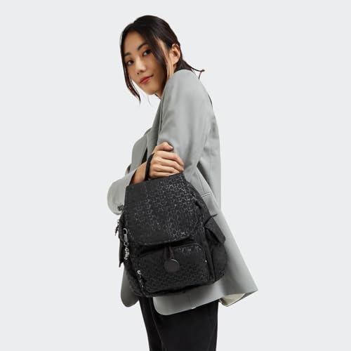 Detalle de Kipling City Pack Mini Mochila Pequeña Signature Emb