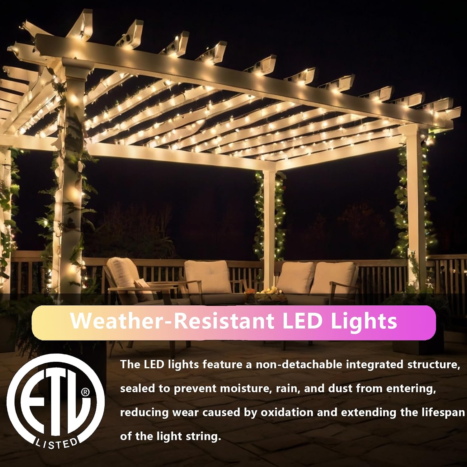 Detalle de LED Christmas Lights, 25 ft