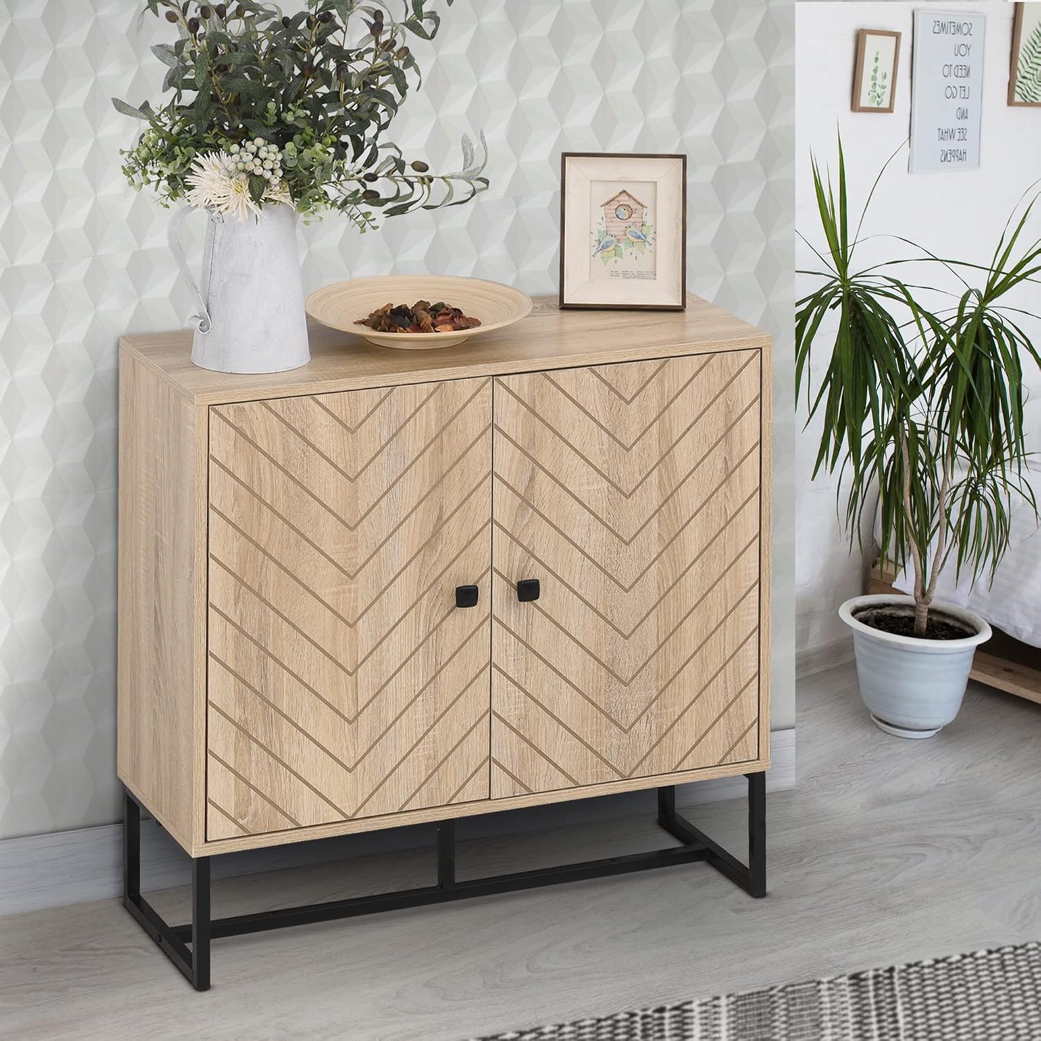 Detalle 2 de HOMCOM Aparador de Cocina Buffet 80x29,5x80 cm