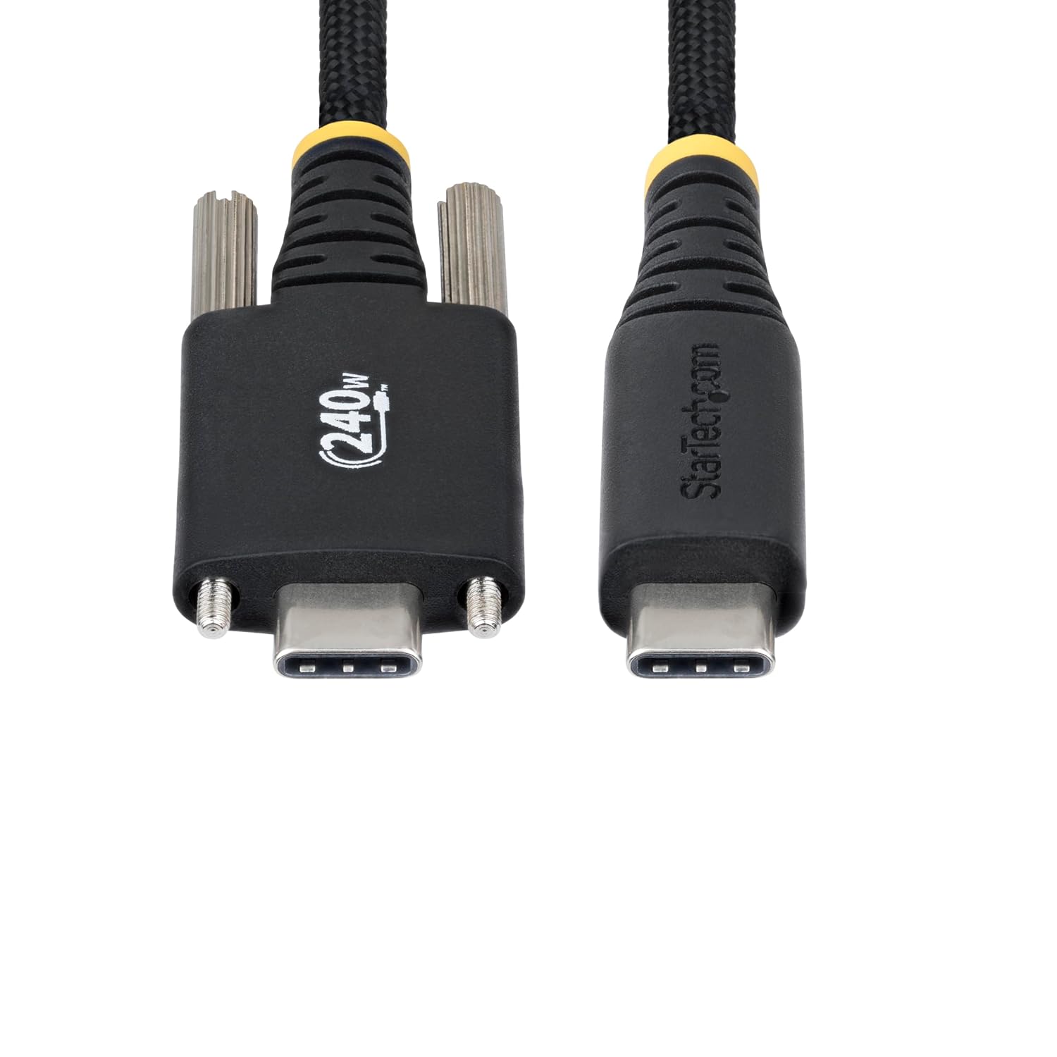 Detalle de StarTech.com 2m USB-C Charging Cable with Side Screw Locking – 240W PD EPR, USB-IF Certified