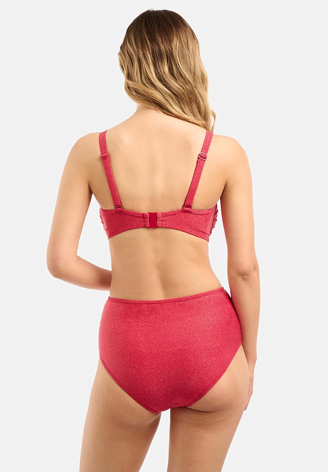 Thumbnail 3 de Sans Complexe - Modèle Reflet : Bas de Maillot de Bain Taille Haute pour Femme, lurex et recyclé