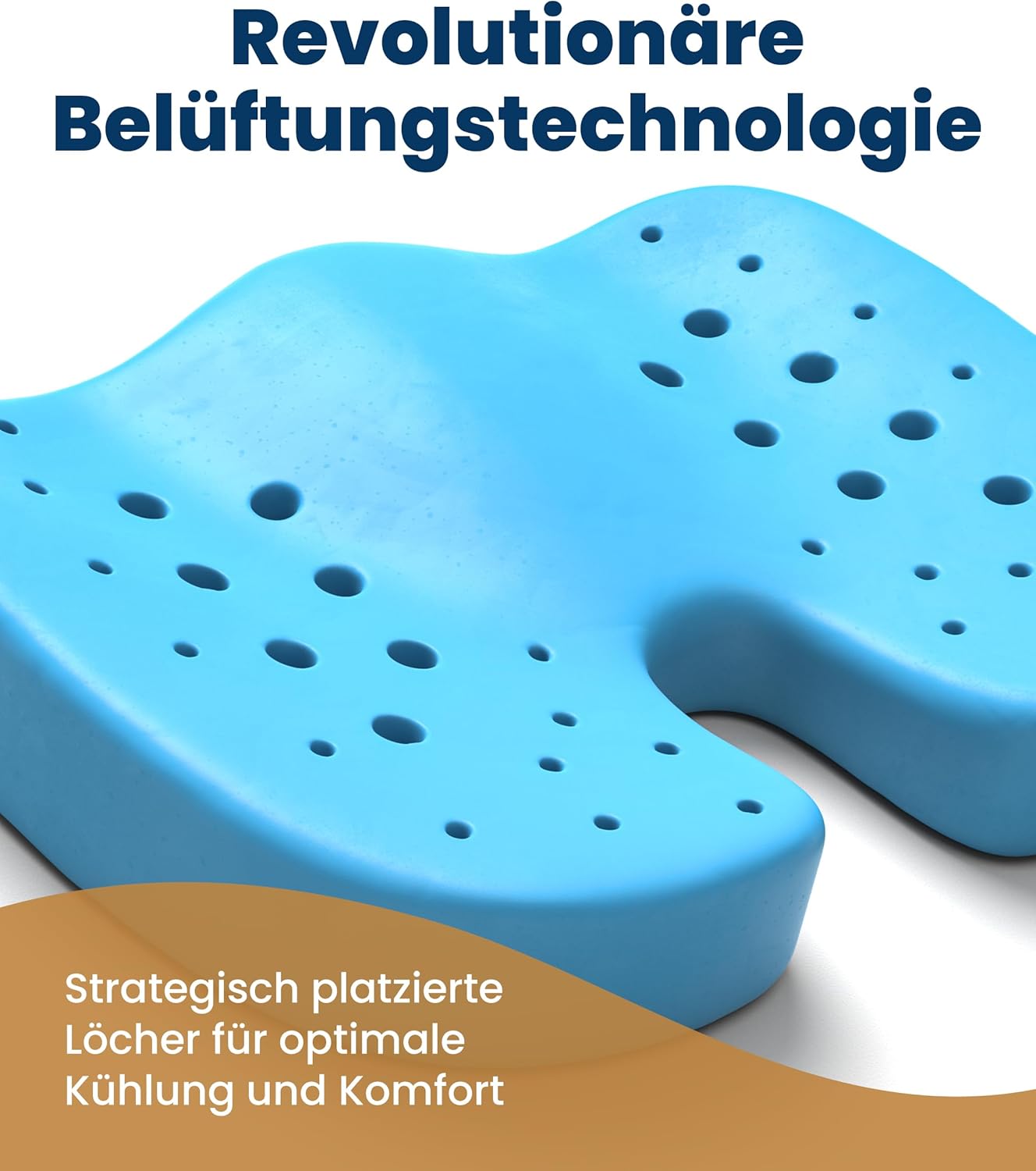 Thumbnail 4 de Everlasting Comfort Gel Sitzkissen – Ergonomisches Stuhlkissen gegen Steißbeinprobleme
