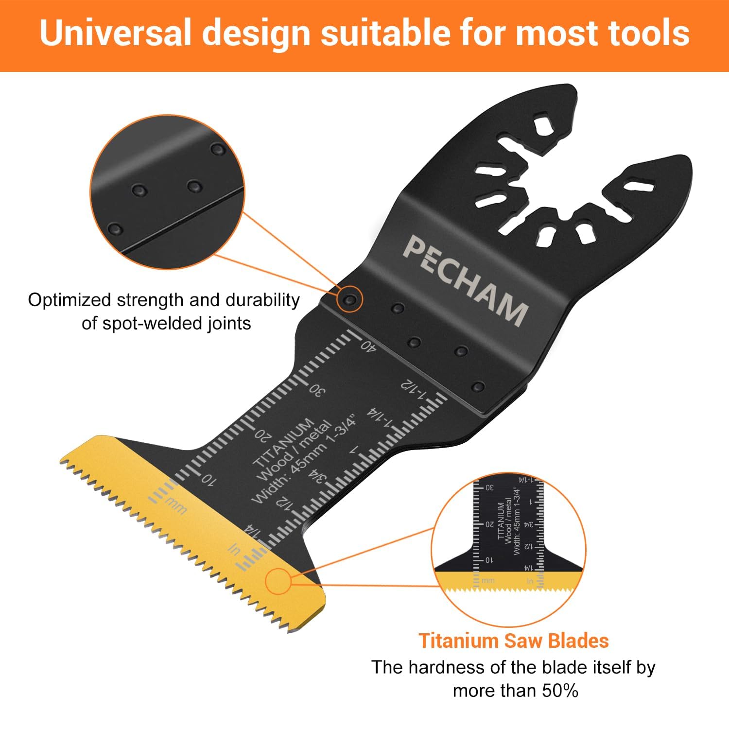 Thumbnail 3 de PECHAM Titanium Oscillating Tool Accessories 50pc