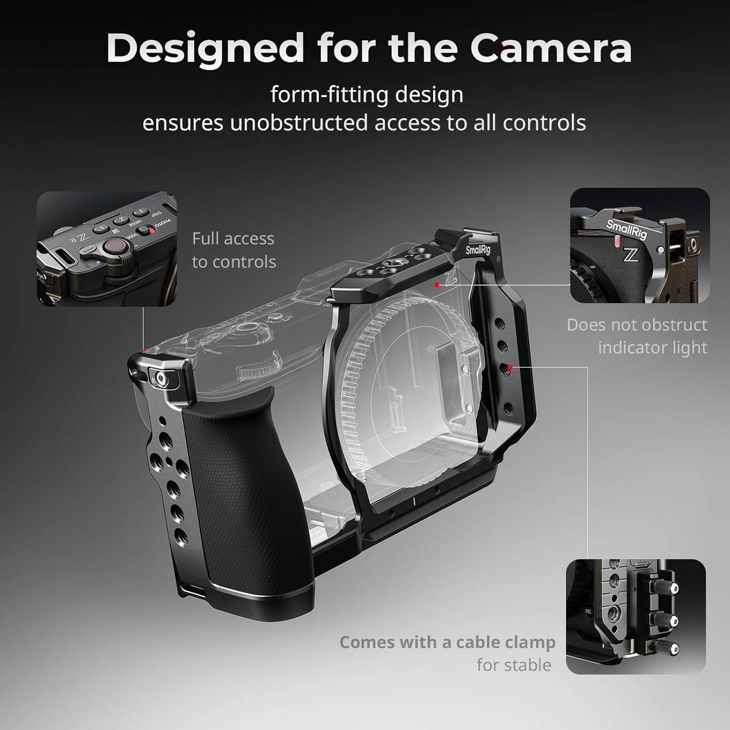 Thumbnail 2 de SMALLRIG HawkLock 5904 : cage d’extension à dégagement rapide pour Nikon ZR, compatible DJI RS 2/RSC 2/RS 3 Pro/RS 4