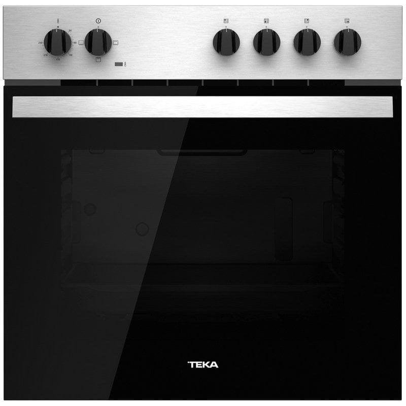 Detalle de Teka HBE 435 ME 72L, horno convencional 60 cm en acero inoxidable negro con grill y convención
