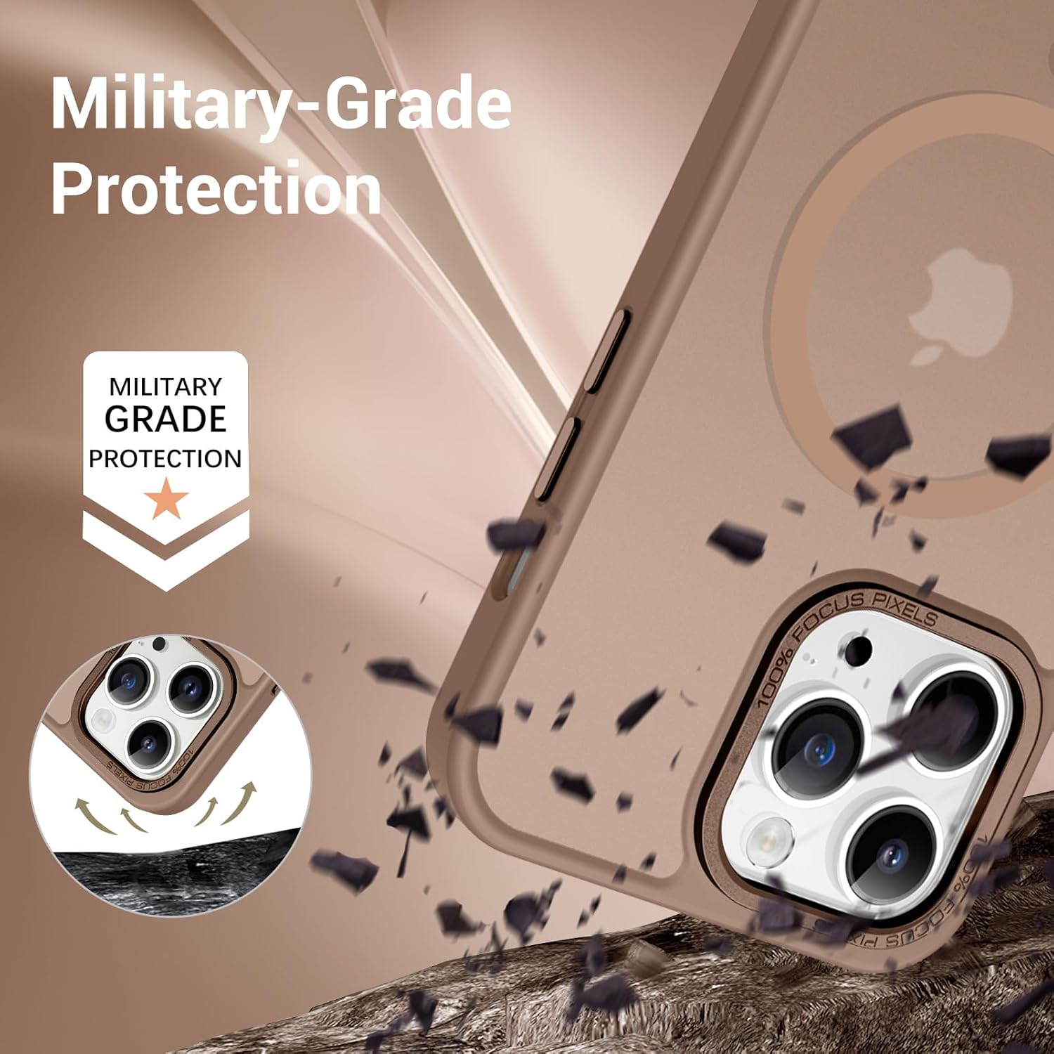 Thumbnail 2 de GaoBao Magnetic Case for iPhone 14 Pro Max – Slim, Translucent Matte Back with MagSafe Compatibility