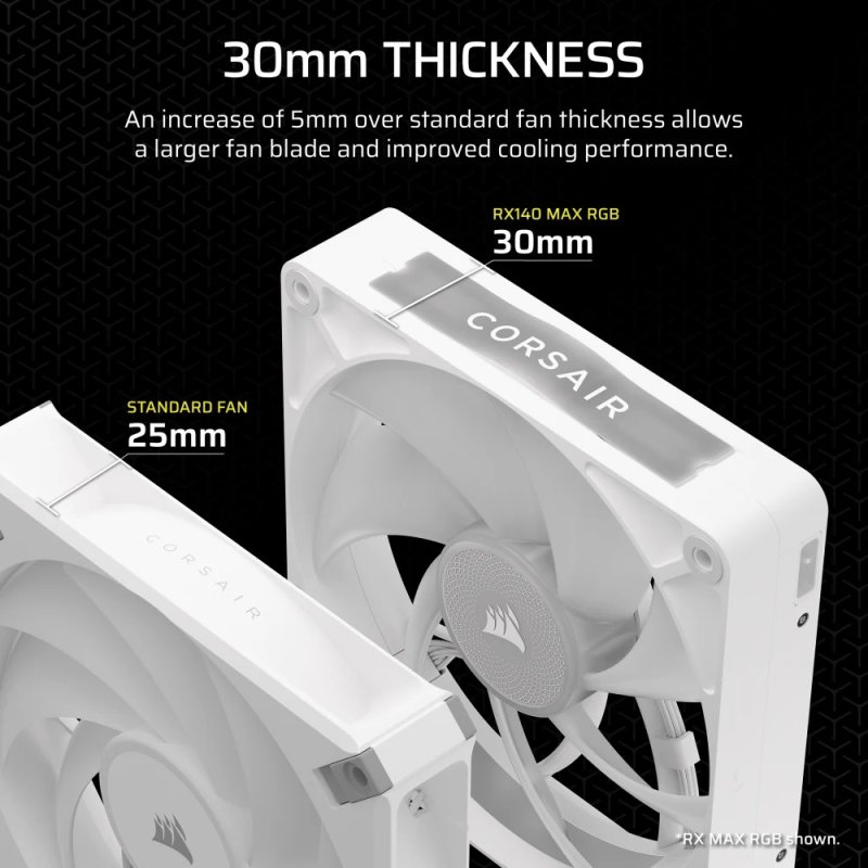 Thumbnail 1 de Corsair RX140 MAX RGB Ventilador 140mm ⚙